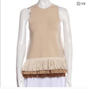 Staud Tan Fridge Sweater Top large